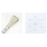 Sashiko filato lame 40 mt bianco/argento