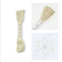 Sashiko filato lame' 40 mt avorio/oro