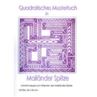 Centro quadrato cm 24 x 24 in milanese lace, barbara corbet