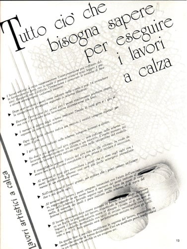 Lavori artistici a calza 9° mani di fata 1983