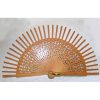 Struttura ventaglio  legno traforato, merletto cm 6/ cm 42