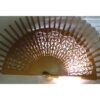 Struttura ventaglio  legno traforato, merletto cm 6/ cm 42 - immagine 3
