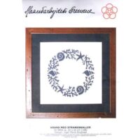 Krans med strandskaller ghirlanda marina cm 22 x 22 Inger Marie Ringtved kit 30-9804