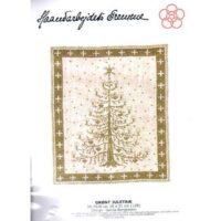 Gron juletrae albero di natale cm 16 x 21 gerda bengtsson kit ricamo 30-2526