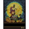 Asciugapiatti  chierese 2023 "amelia arcobaleno nero" cm 50 x 70