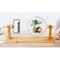 Supporto per telaio con base da tavolo e piedi regolabili