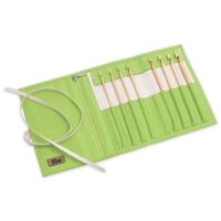 Kit 8 uncinetti in bambu' natural n° 3-8 , knit pro prym 197610