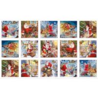 "santa claus" from elizabeth's studio natale 2023 cm 63 x 110