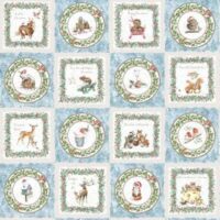 "one snow day" by hannah dale of wrendale from maywood studio  natale 2023 cm 69 x 110