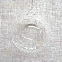 Pallina vetro trasparente mm 100 scatola 4 pezzi