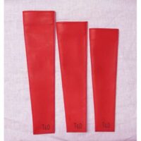 Astuccio per ventaglio "rubino" in vera pelle by T&D varie misure