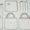 Base per borsa reversibile "rosanera" - immagine 3