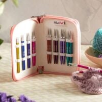 Knit pro zing, punte intercambiabili 4" in metallo colorato