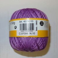 Jolly/6 gomitoli di cotone anchor puppet 10, gomitoli gr 50 lilla