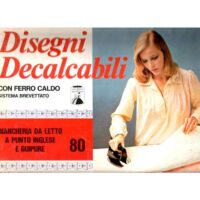 Decalcabile 80 biancheria da letto a punto inglese e guipure