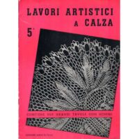 Lavori artistici a calza 5° rosso mani di fata