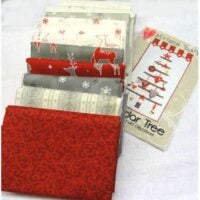"jol" by wenche wolff hatling of northern quilts for moda kit disegno albero + tessuto