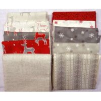 "jol" by wenche wolff hatling of northern quilts for moda kit disegno albero + tessuto