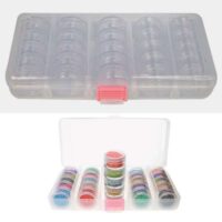 Scatola in plastica con 25 scatoline impilabili per minuteria e perline