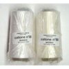 Cotone 80/3 tombolo e disegni cono da mt 5000 bianco avorio ecru' - immagine 3