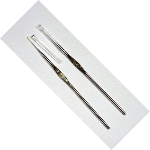 Unc17 Uncinetto in metallo Tulip 0,50 n°22 con tappo protettivo.