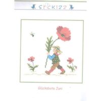 Glucksbote juni, stickizz anke kuhn