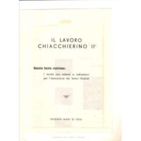 Il lavoro chiacchierino - frivolite' 2° album azzurro