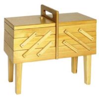 Portalavoro con piedi in legno
