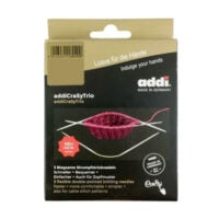 Accm307 Set Addi Crazy Trio, tre ferri calza snodabili da 21 cm per lavorare in tondo