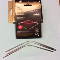 Accm307a Set Addi Crazy Trio, tre ferri calza snodabili da 21 cm per lavorare in tondo