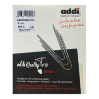 Accm307c Set Addi Crazy Trio, tre ferri calza snodabili da 21 cm per lavorare in tondo confezione nuova