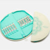 The mindful knitpro "warmth/calore",  punte in acciaio inox cm 10 e 3 cavi girevoli - immagine 2