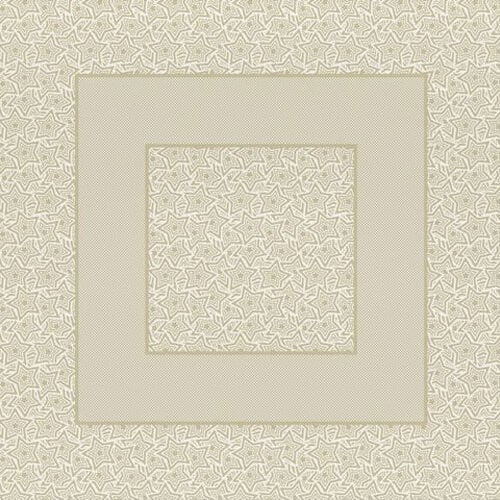Tovaglietta chierese all stars cm 90 x 90 argento o oro