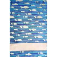 Tessitura artistica chierese asciugapiatti sea azzurro pieno (58 fori) cm 48x70