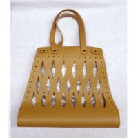 Borsa "Rombi" nero beige e marrone cm 30 x 26