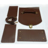 Borsa "kelly" marrone fondo cm 24 x 11 - immagine 3