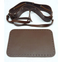 Borsa "Secchiello" nero o marrone  fondo cm 28 x 18