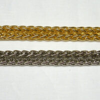 Catenella per borsetta con moschettoni e regolabile oro cm 120