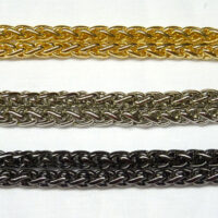 Catenella per borsetta cm 120, metallo colore oro-argento e argento brunito