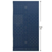 Sashiko pannello ricamabile cm 60 x 115, blu