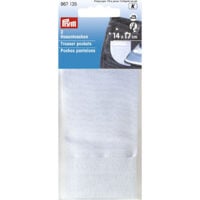 tasche per pantaloni cm 14 x 17 cotone, termoadesivo (da stirare) prym 967135