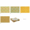 Patchy yellow flowers 4 pezzi da cm 44 x 55, Stafil
