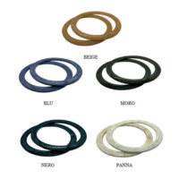 Manici per borsetta in resina tondi  vari colori, cm 15