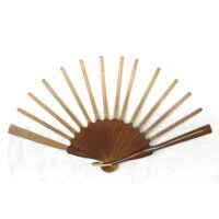 Struttura ventaglio  legno scuro, pieno cm 34