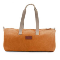 Borsa portalavoro/sac a ouvrage polochon, DMC Eco-Vita terracotta/ecrù