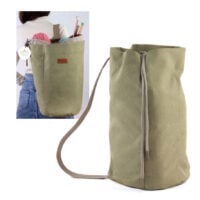 Sacca portalavoro/sac a ouvrage matelot, DMC Eco-Vita khaki/ecrù