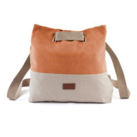 Zaino portalavoro/sac a dos, DMC Eco-Vita terracotta/ecrù