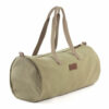 Borsa portalavoro/sac a ouvrage polochon, DMC Eco-Vita khaki/ecrù