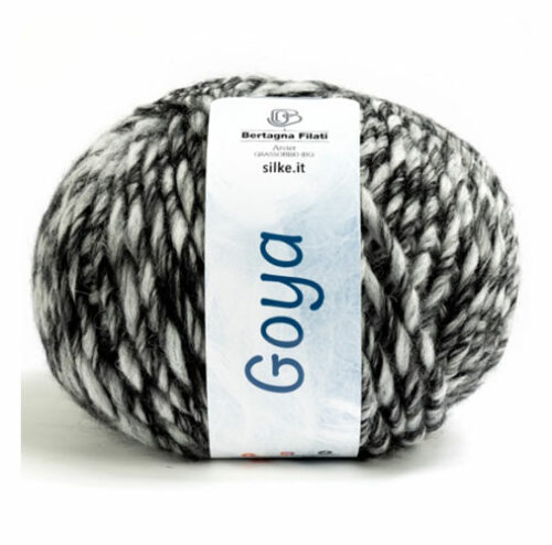 Goya Silke gr 100/90 mt ferri n° 10/11 colore bianco/nero 402