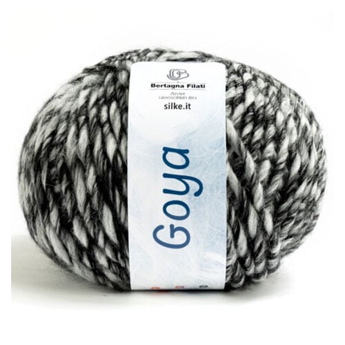 Goya Silke gr 100/90 mt ferri n° 10/11 colore bianco/nero 402